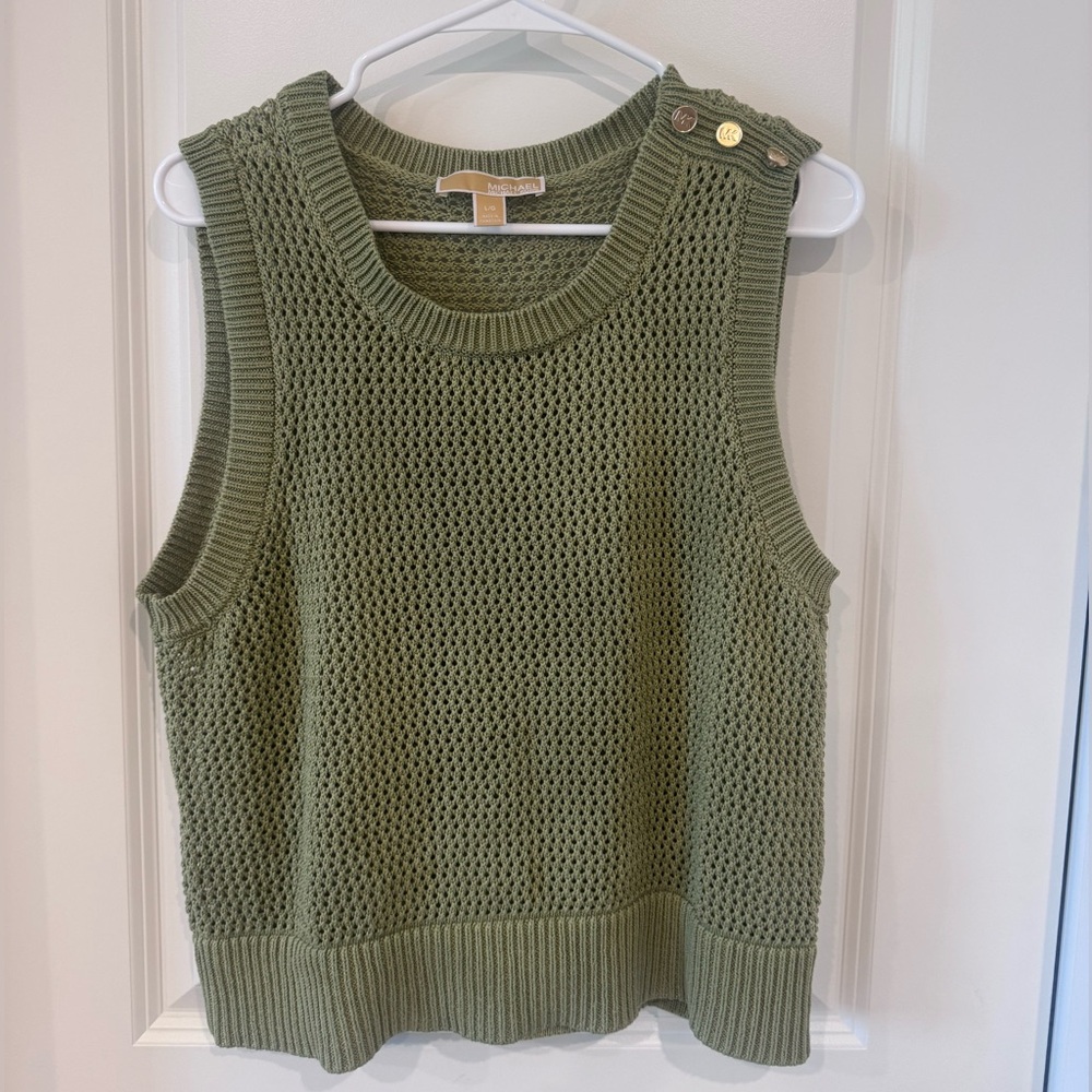 Michael Kors Olive Knit Top